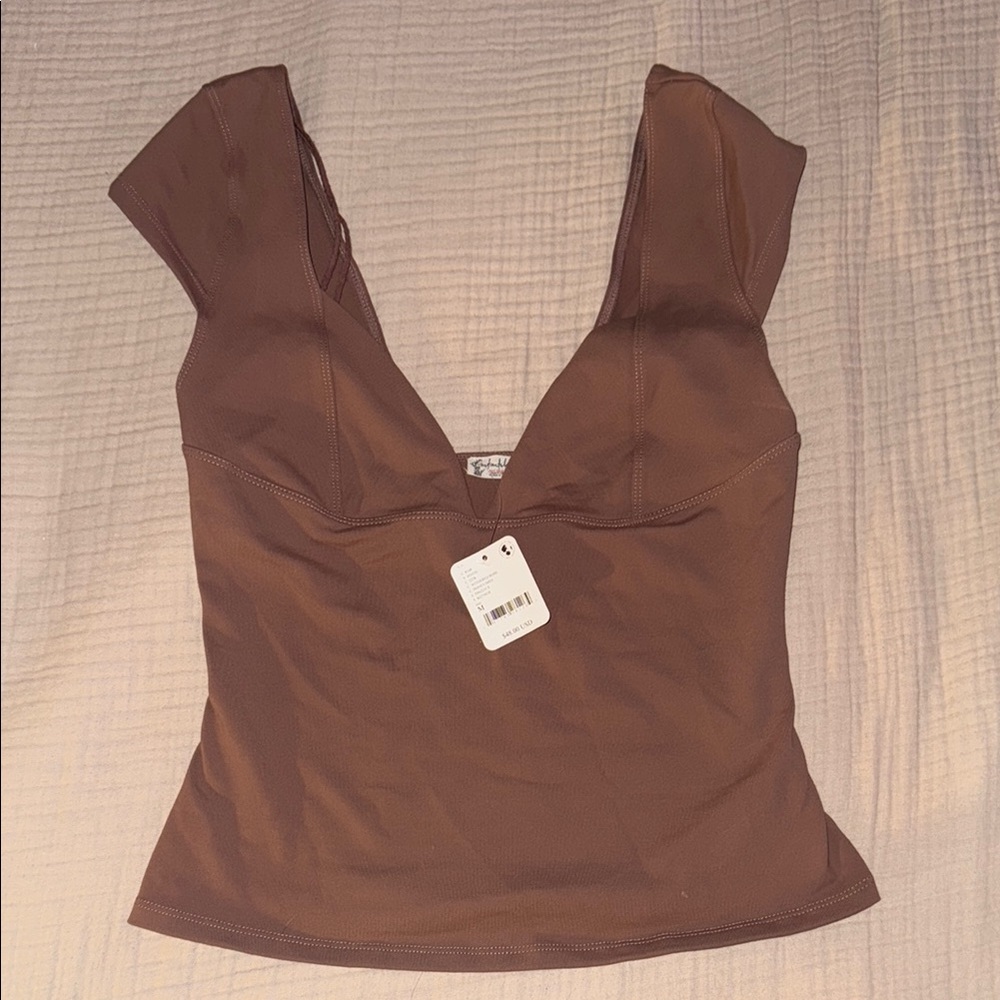 Chic Brown Women's Crop Top